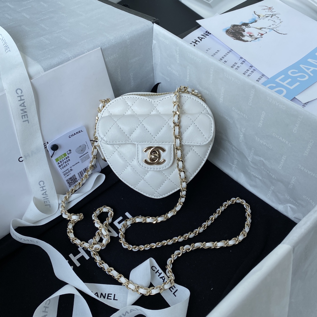 TOP CHANEL Mini Love Bag 13×12×5.5cm - GHW - 3 Color