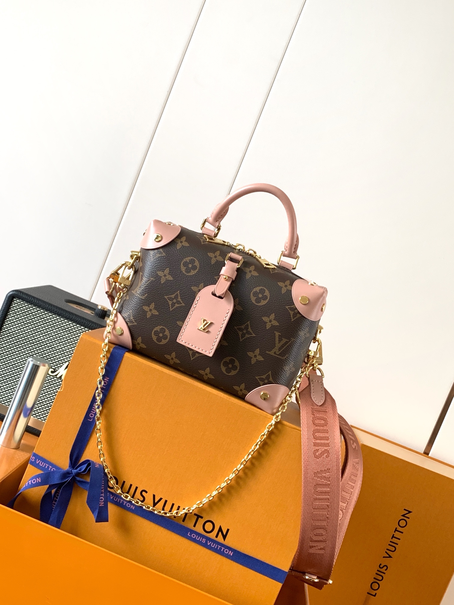TOP Louis Vuitton LV  Petite Malle Souple Handbag 20.0 x 14.0 x 7.5 cm - 2 Colour