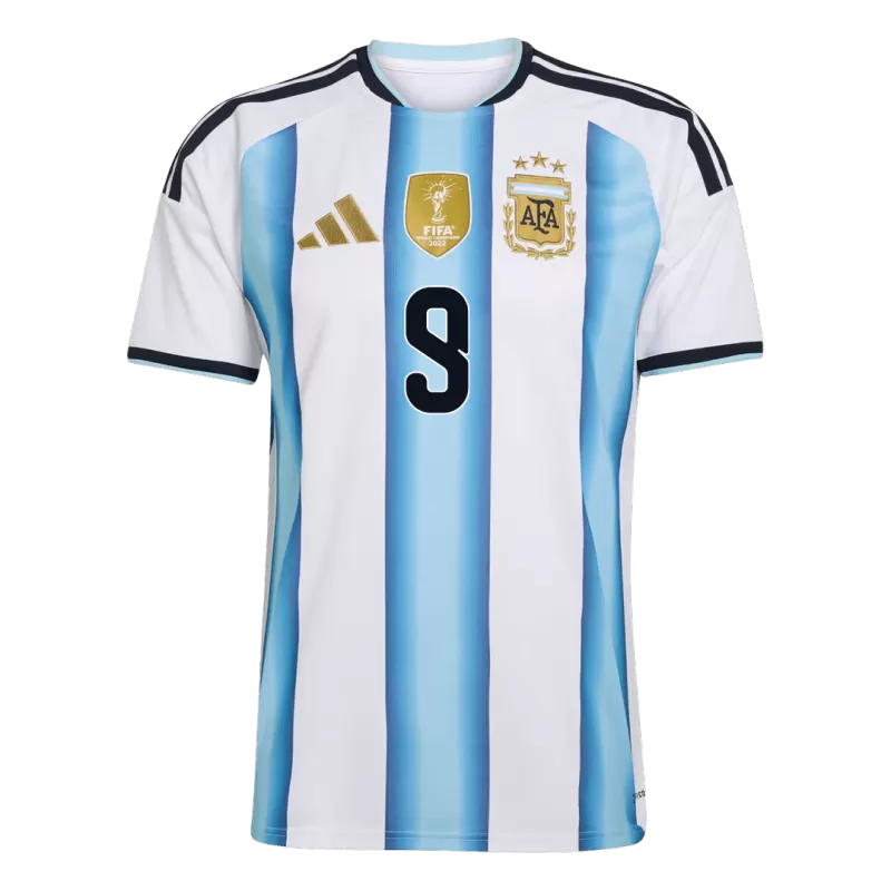 J.ÁLVAREZ #9 Argentina Home Soccer Jersey World Cup 2026