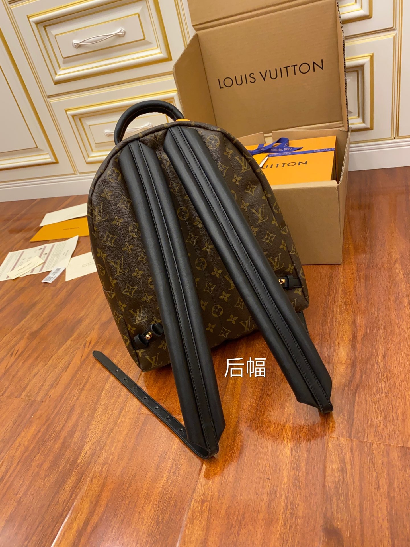 TOP Louis Vuitton LV £V Monogram Palm Spring Backpack 30x33x16cm- GM