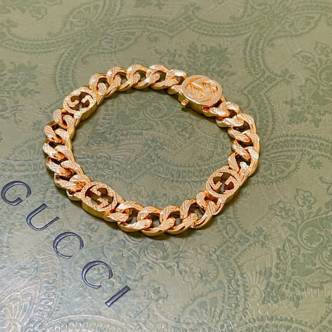 TOP GUCCI Men's/Women's Bracelet - Gold