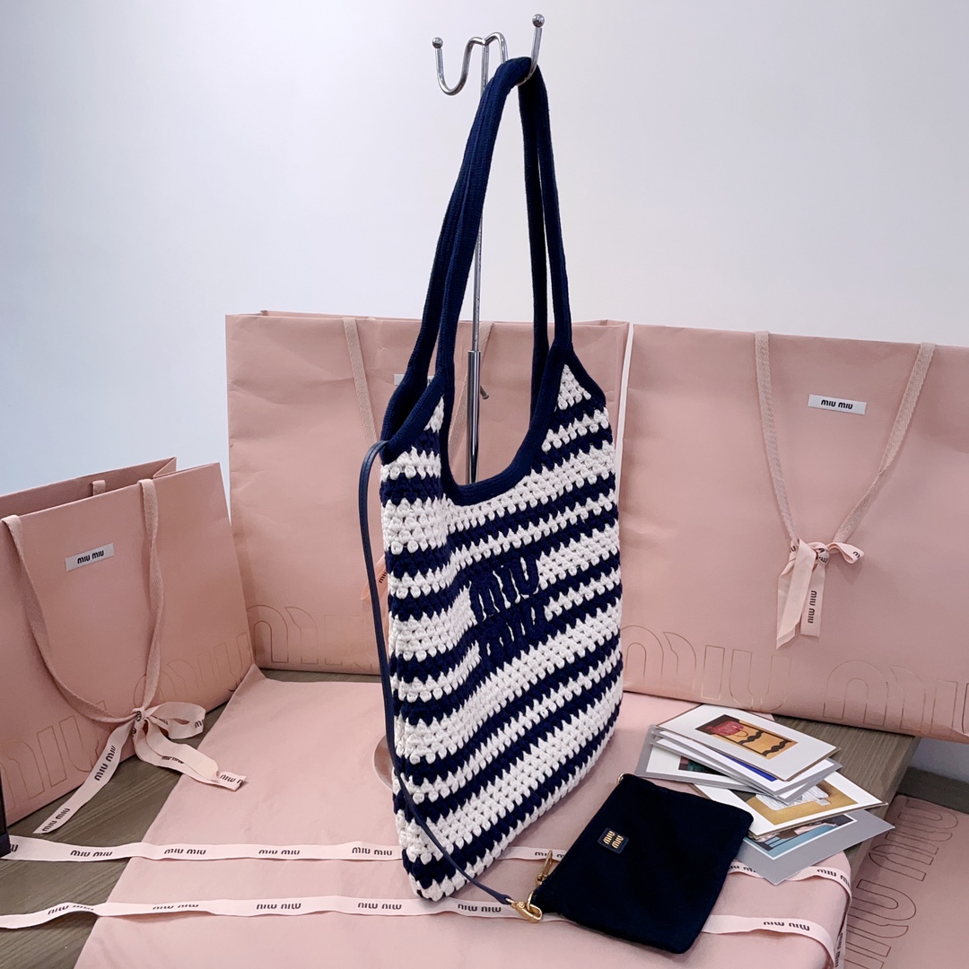 TOP Miu Miu Tote Bags 35 X 40Cm - Blue