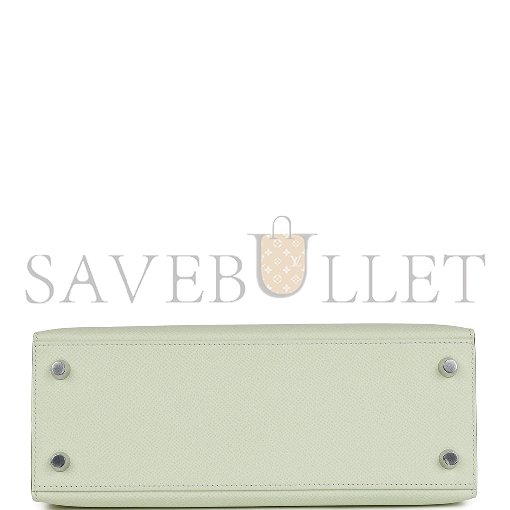 HERMÈS KELLY SELLIER 25 EPSOM PALLADIUM HARDWARE (25*17*7cm)