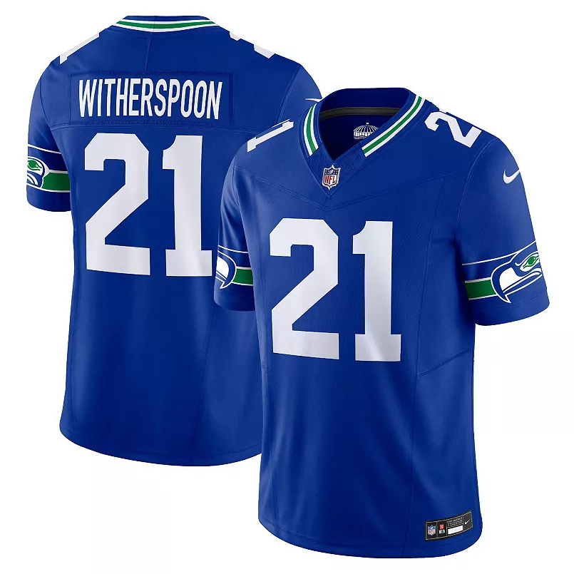 Men's Seattle Seahawks Devon Witherspoon Royal Alternate Game Jersey