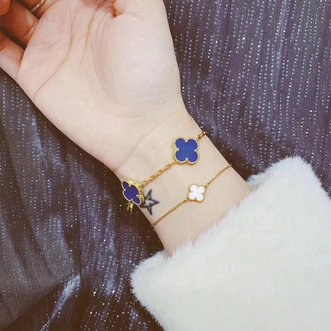 Van Cleef&Arpels VCA alhambra Bracelet Blue agate