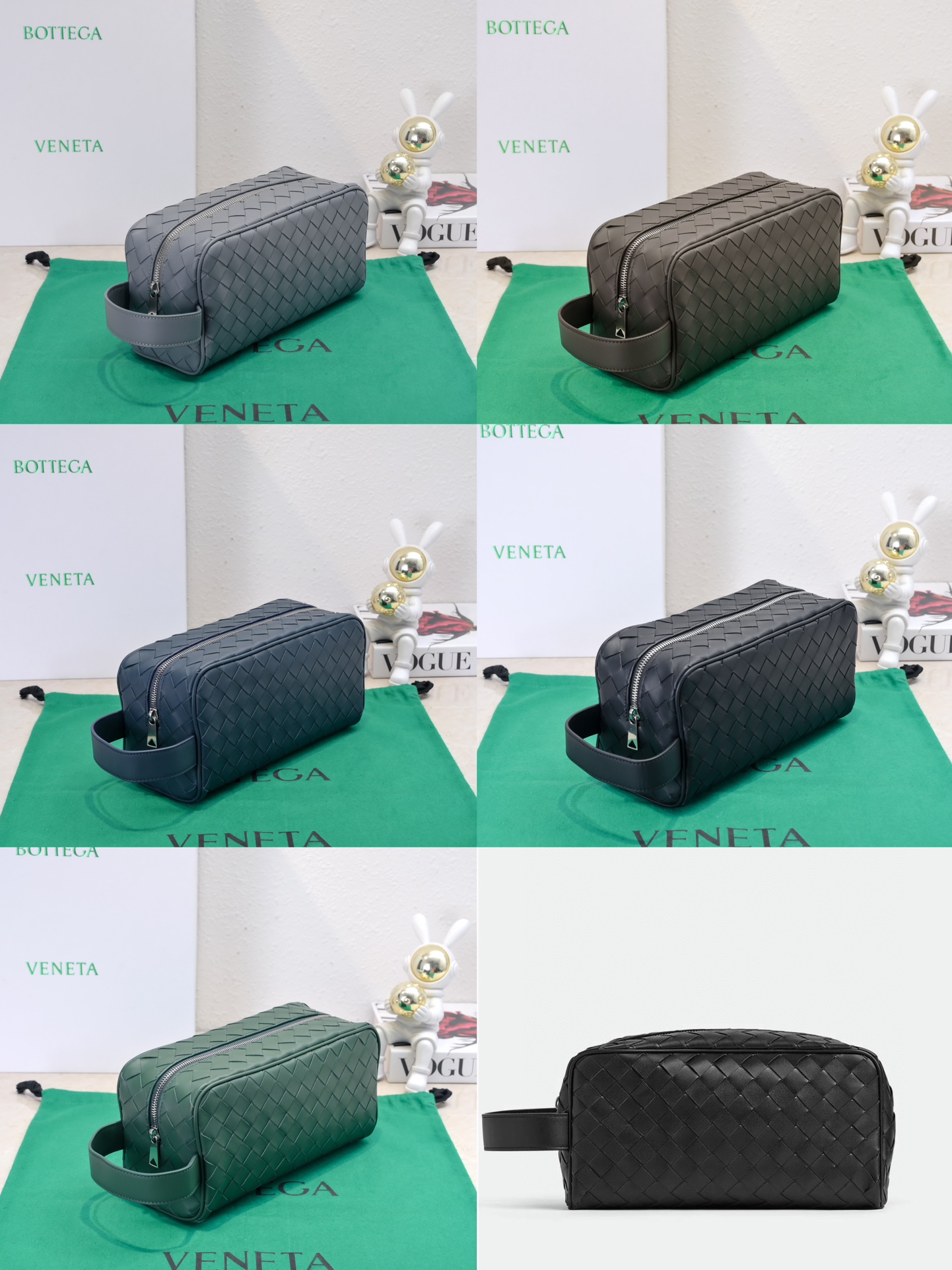 TOP Bottega Veneta BV Intrecciato Classic Toiletry Bag 26*13*10cm - 5 Color