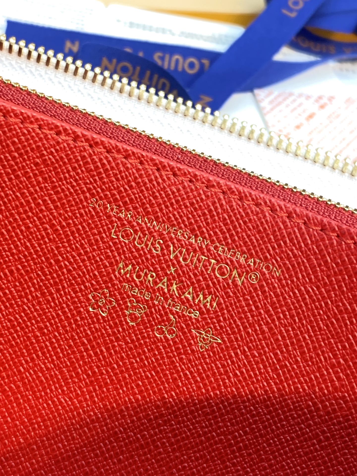 TOP Louis Vuitton LV Zip Wallet with Cherry Pattern 19.5x10.5x2.5cm - White