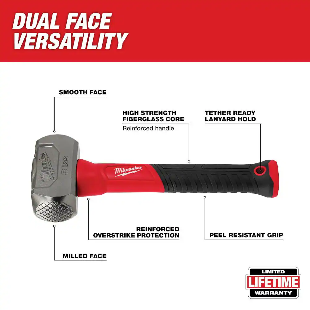 3 lbs. Fiberglass Drilling Hammer
