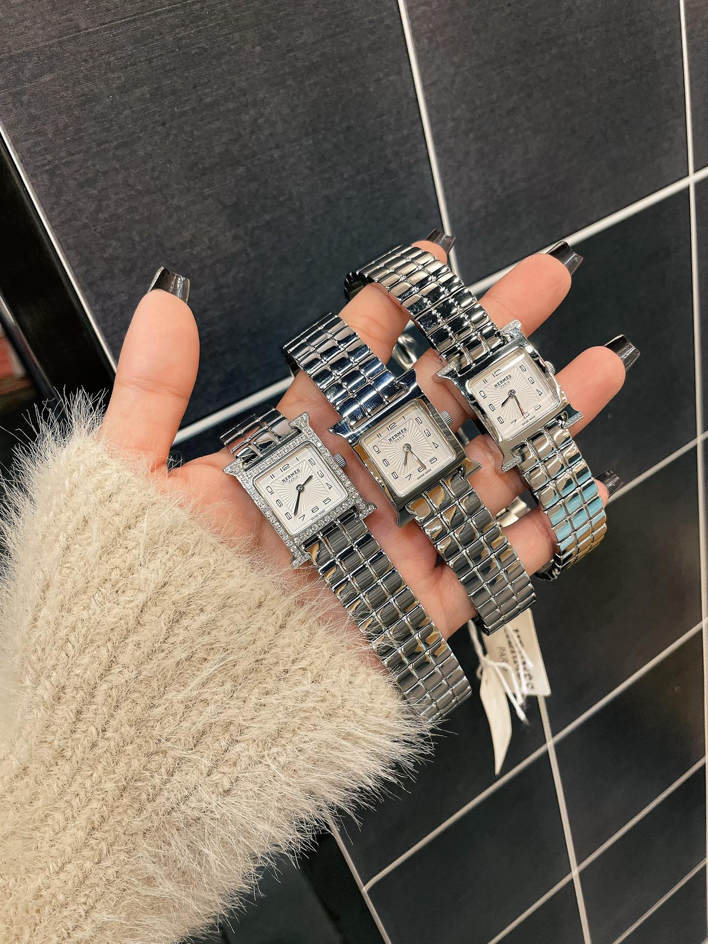 TOP HERMES Heure H Steel Table 21mm Watch- 3 Colors