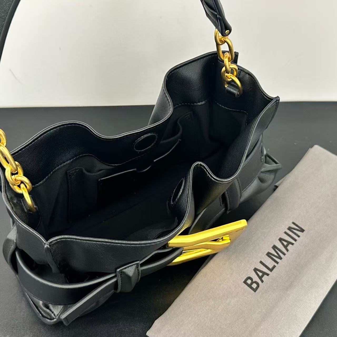 Balmain Mini Anthem bag in leather (Replica)