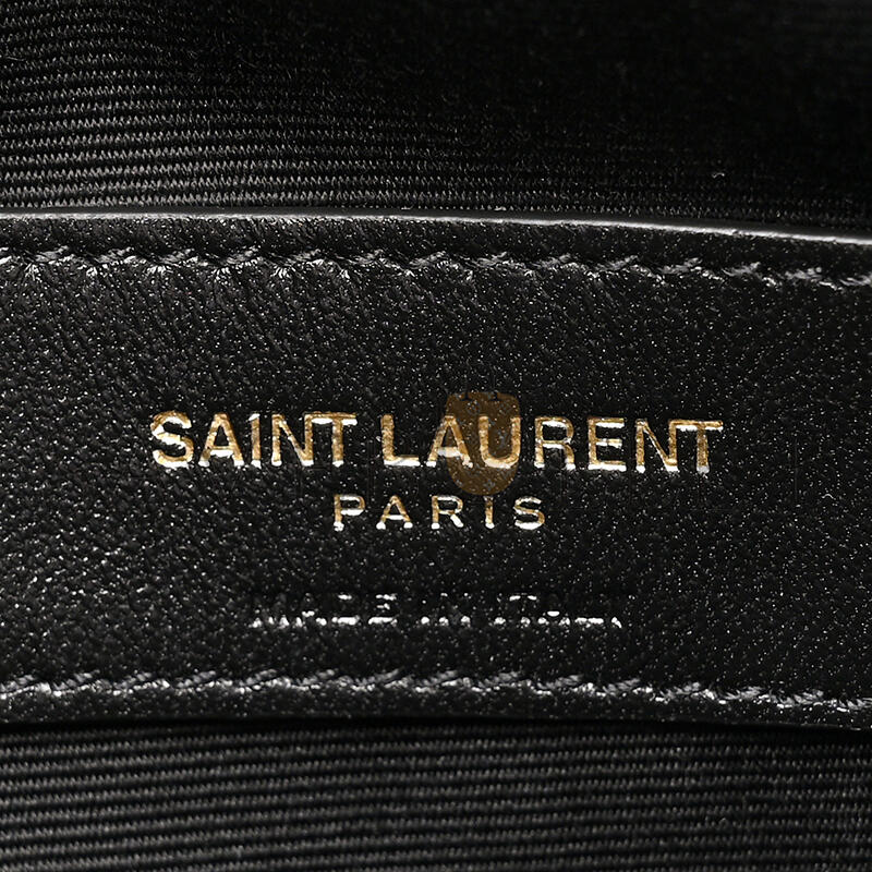 YSL UPTOWN POUCH IN CANVAS AND SMOOTH LEATHER 565739554238 (27*16*2cm)