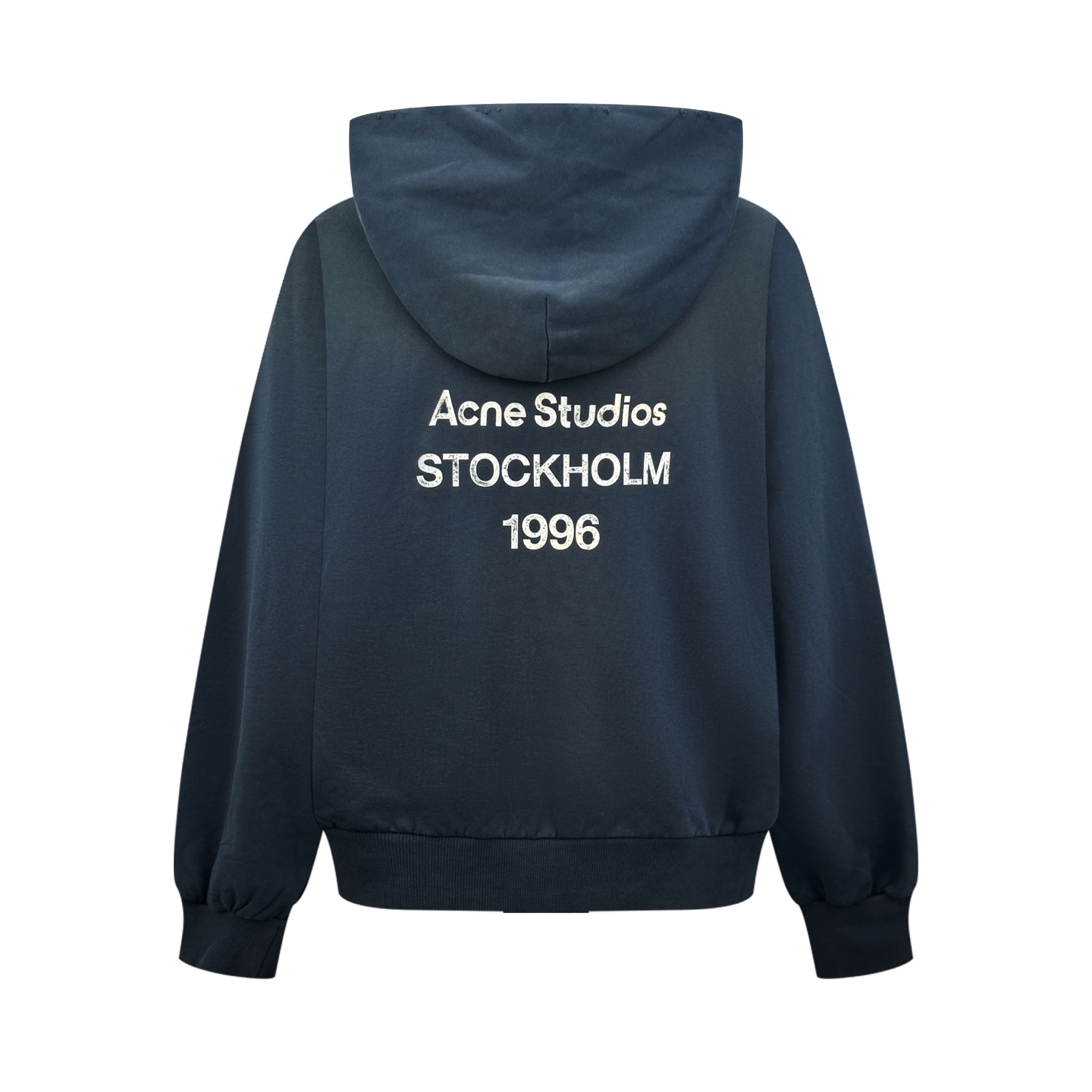 Acne Studios 喷绘做旧徽标戴帽卫衣
