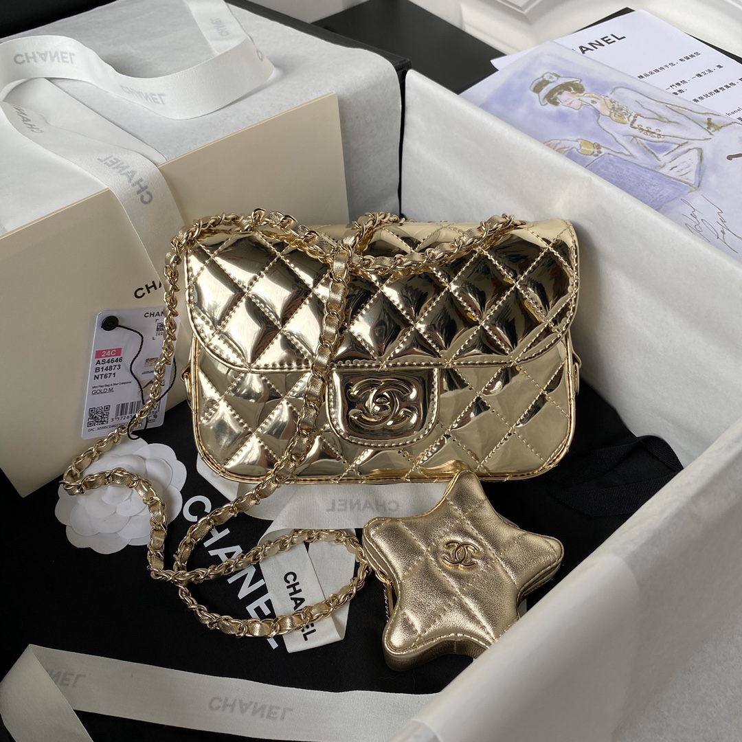 TOP CHANEL Classic Flap Bag  12.5×19×5cm –2 Colors