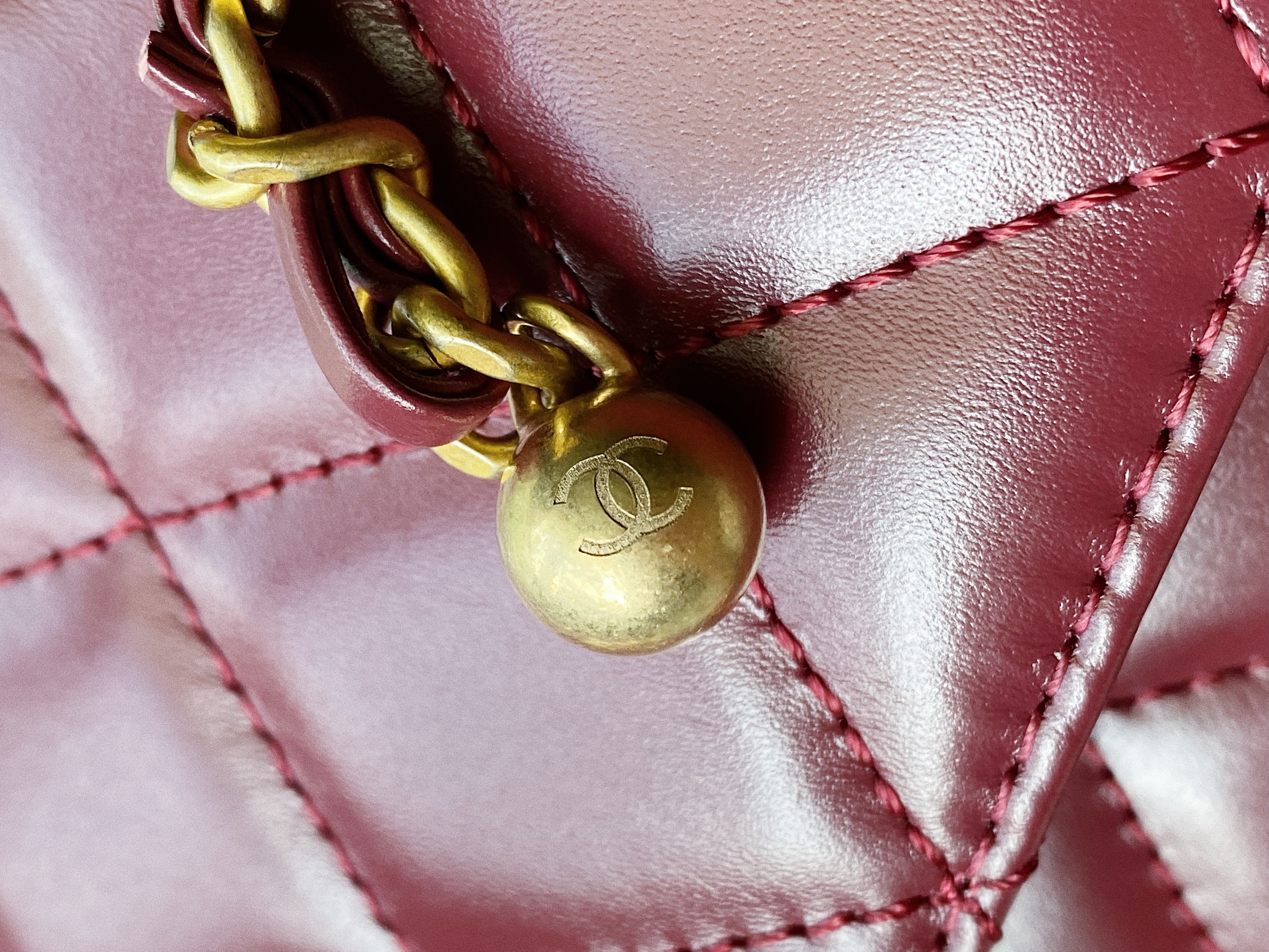 TOP CHANEL Perfect Fit Bag Calfskin - Burgundy
