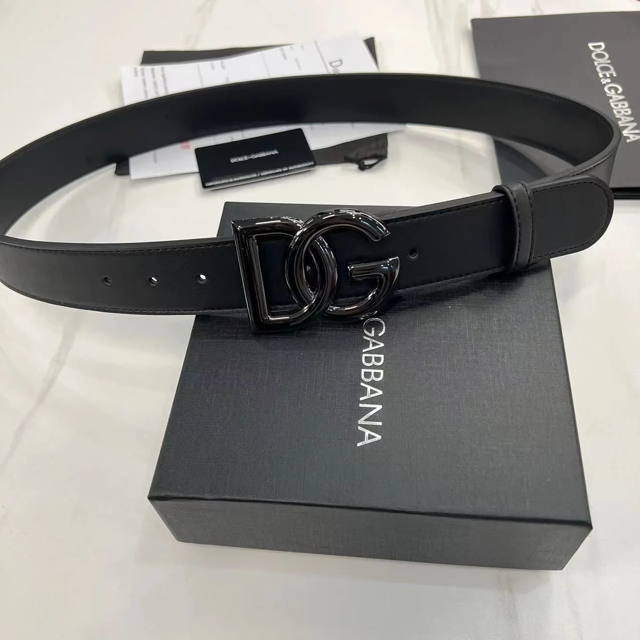 AAABELT Men Women Leather Belt, Interlocking Letter Metal Pin Buckle Belt, Casual Business Waist Belt