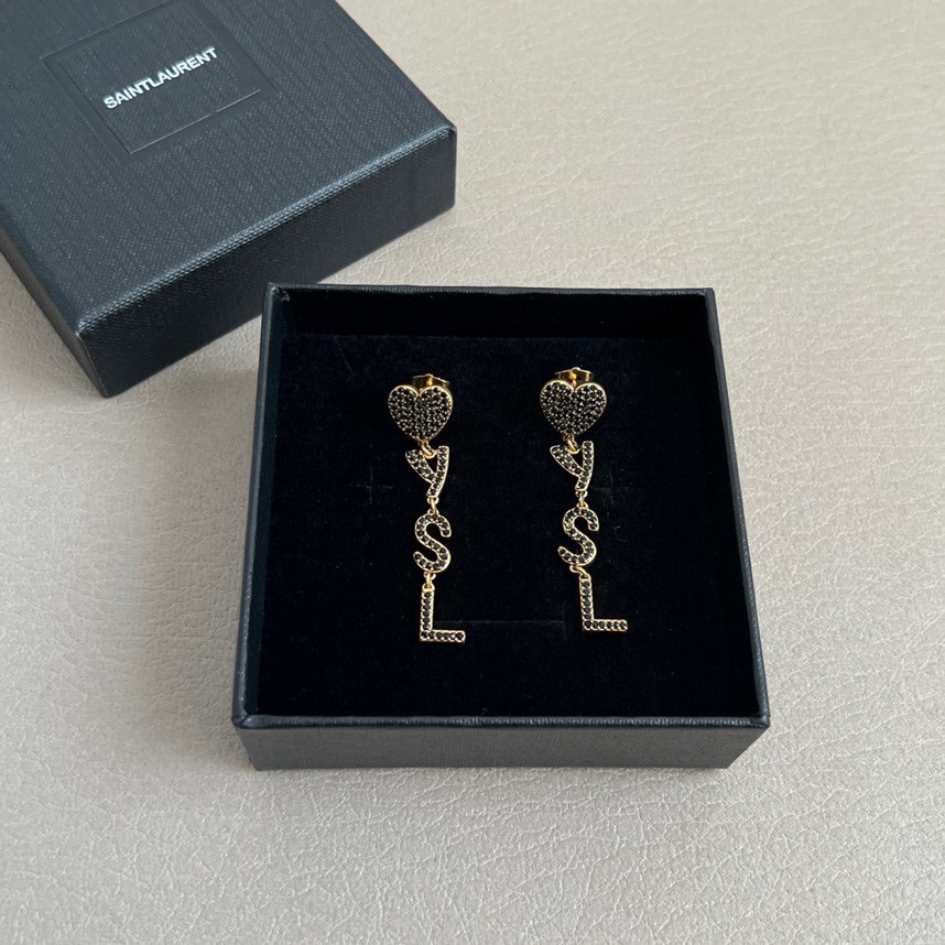 TOP Yves Saint Laurent YSL Earrings - Gold