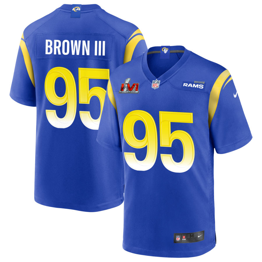 Bobby Brown III Los Angeles Rams  Super Bowl LVI Game Jersey - Royal