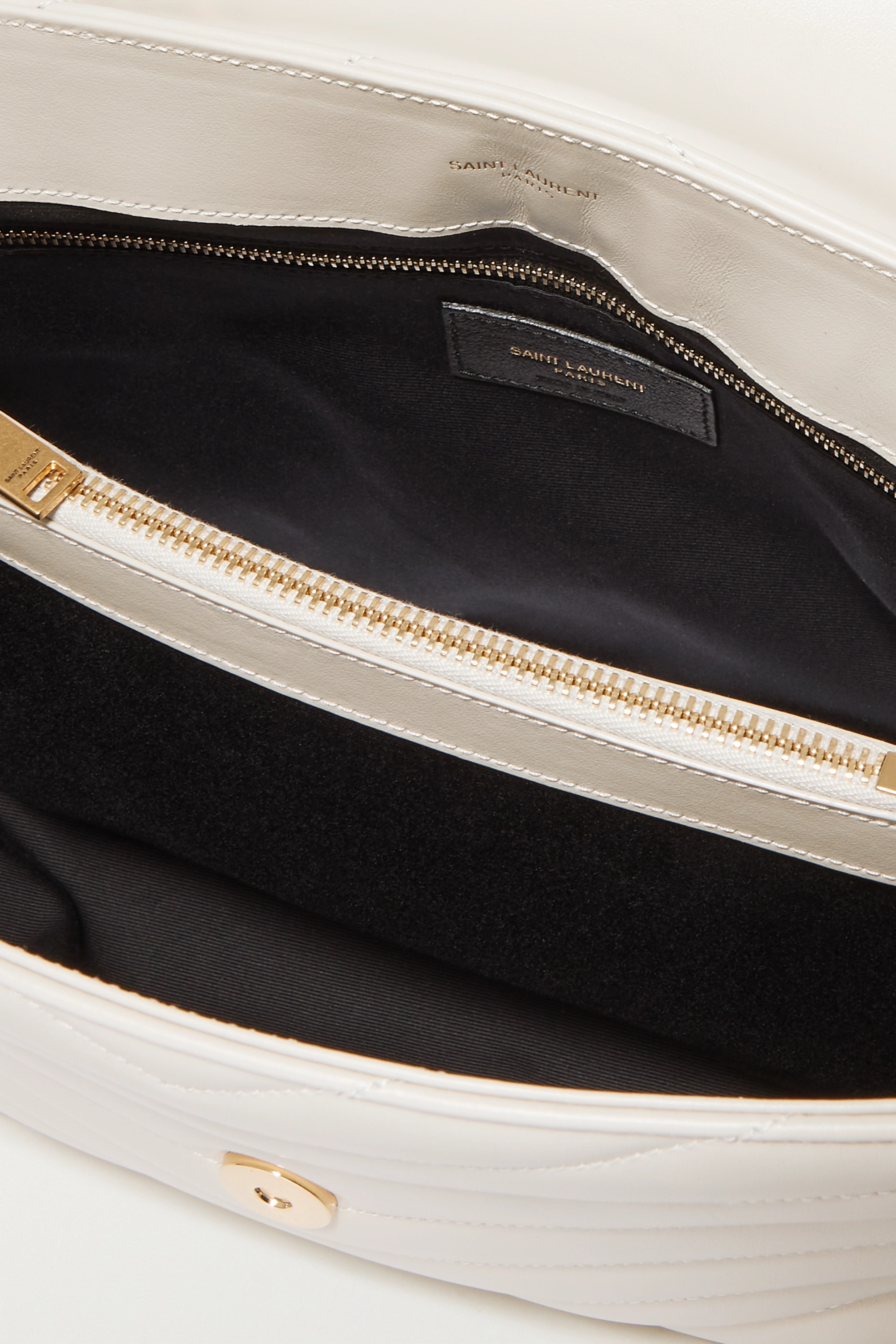 SAINT LAURENT YSL Loulou medium quilted leather shoulder bag white(Replica)