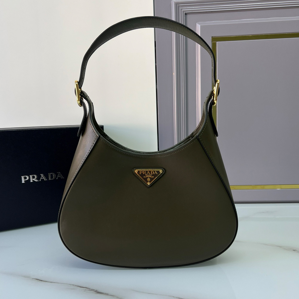 PRADA Calfskin Hobo Bag Shoulder Bag (Replica)