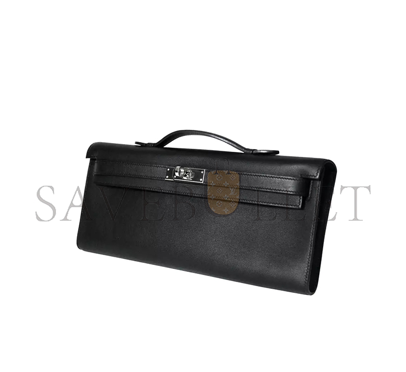 HERMÈS KELLY CUT POCHETTE SWIFT BLACK (31*13*2.5cm)