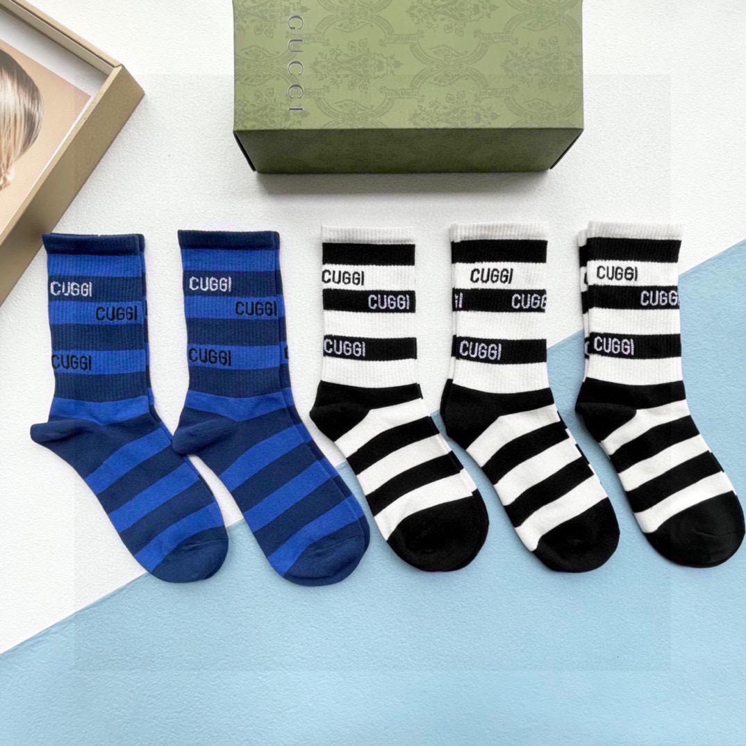 TOP GUCCI Socks - 5 Pieces as a Set