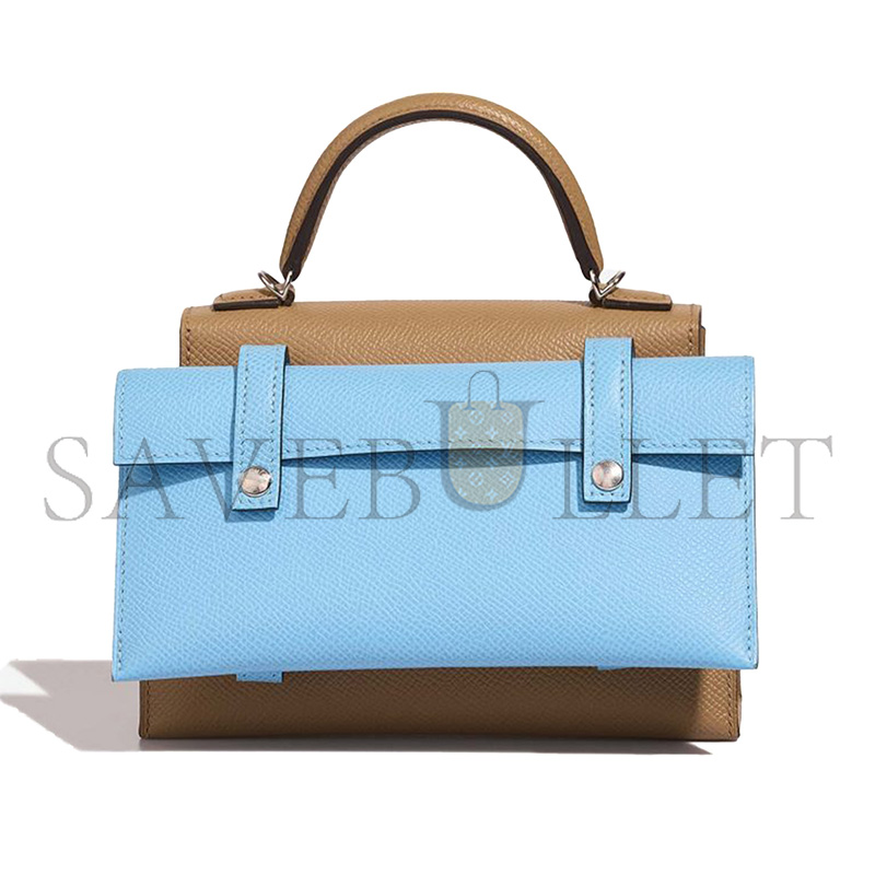 HERMÈS KELLY DOLE PICTO PALLADIUM HARDWARE (18*15*6cm)