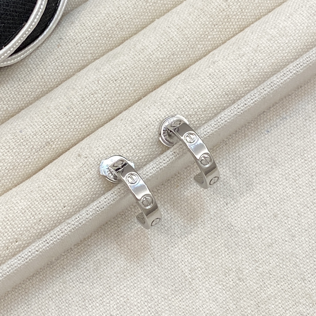 TOP Cartier Round Earrings - 3 Color