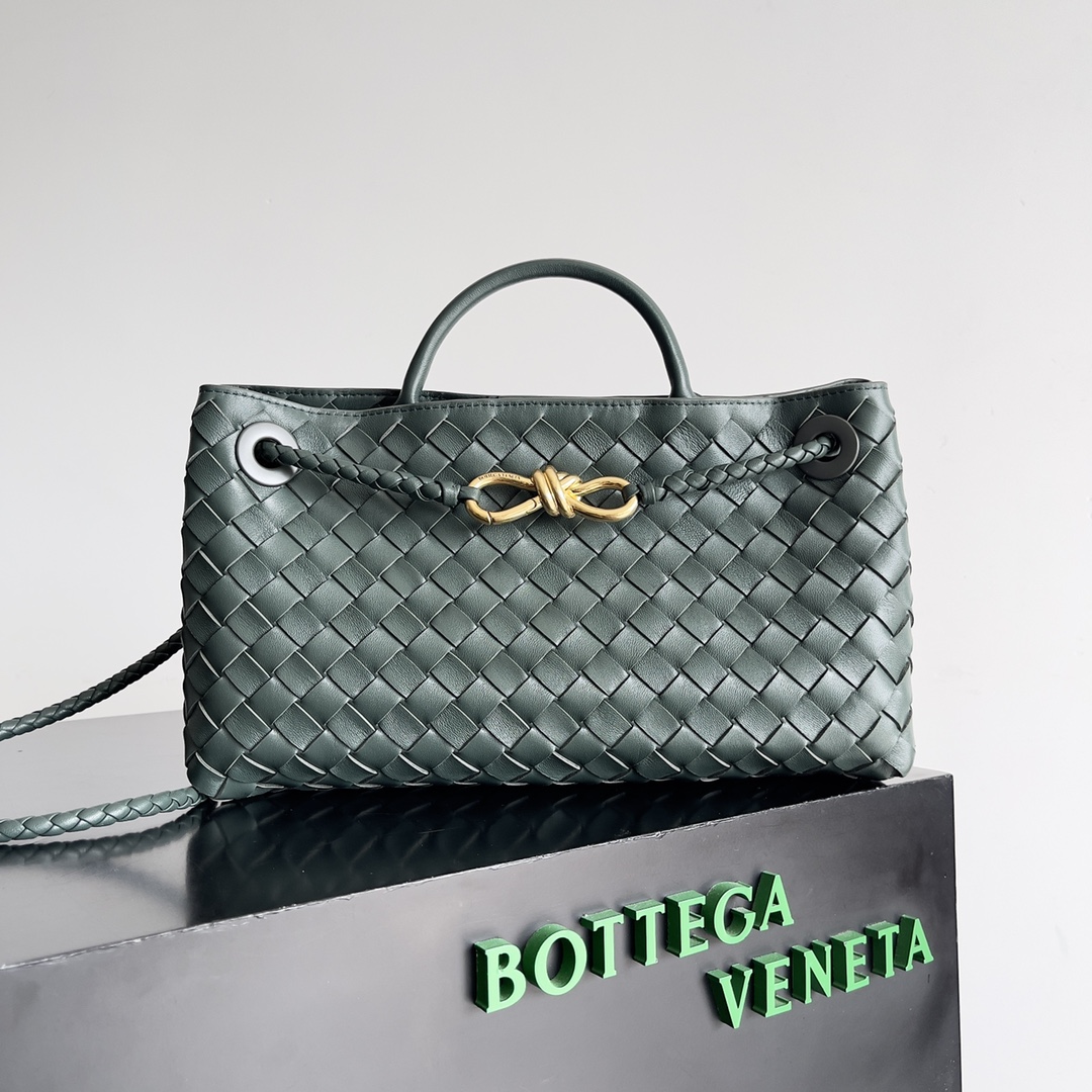 TOP Bottega Veneta BV Andiamo Bag 29x10x18cm - Dark Green