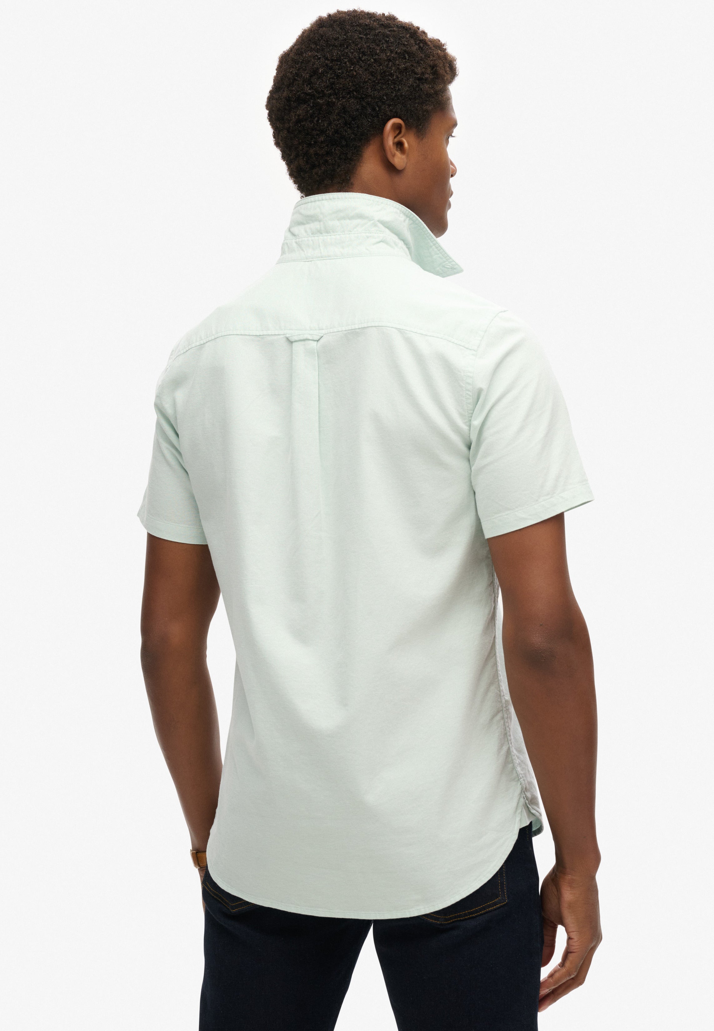 Vintage Oxford Short Sleeve Shirt | Light Green