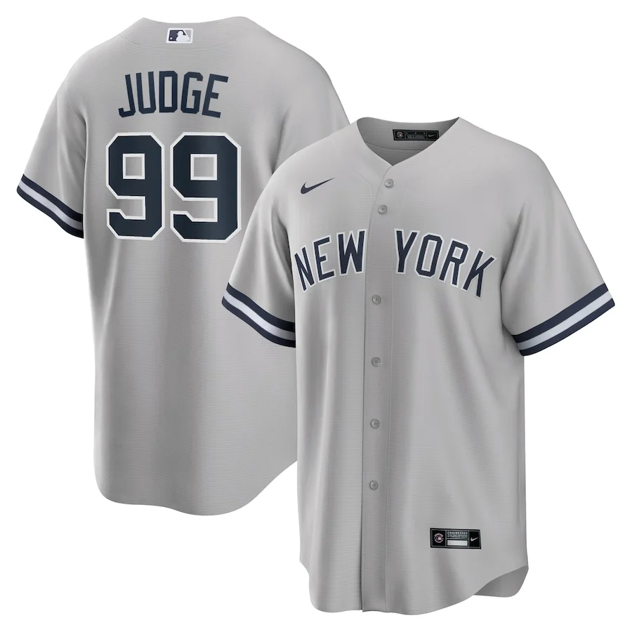 Men's New York Yankees Aaron Judge #99 Gray Jersey