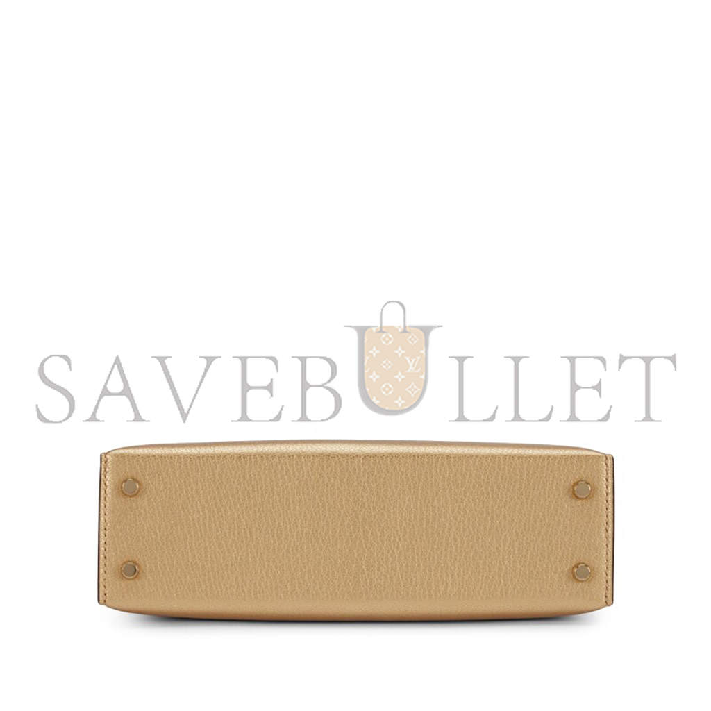 HERMÈS CHAMKILIGHT METALLIC MINI KELLY II PERMABRASS HARDWARE (19*12*5.5cm)