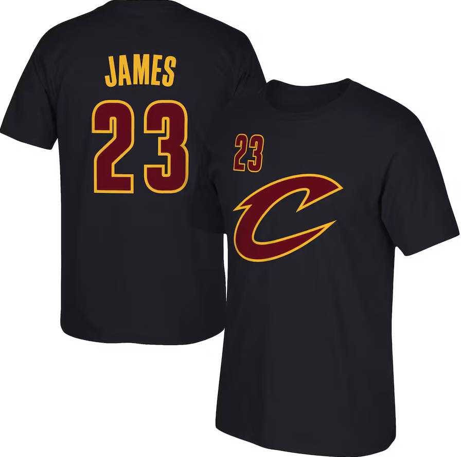 LeBron James Cleveland Cavaliers Net Number Jerseys - Black