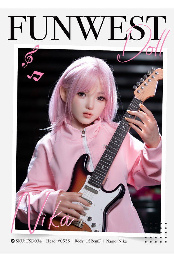 EU In Stock - 152cm/4ft11 D-cup Anime Silicone Sex Doll FSD034 #053S - Nika
