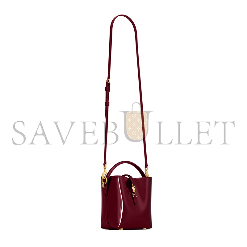 YSL LE 37 MINI IN PATENT LEATHER 765870AAEX16290 (15*13*6cm)