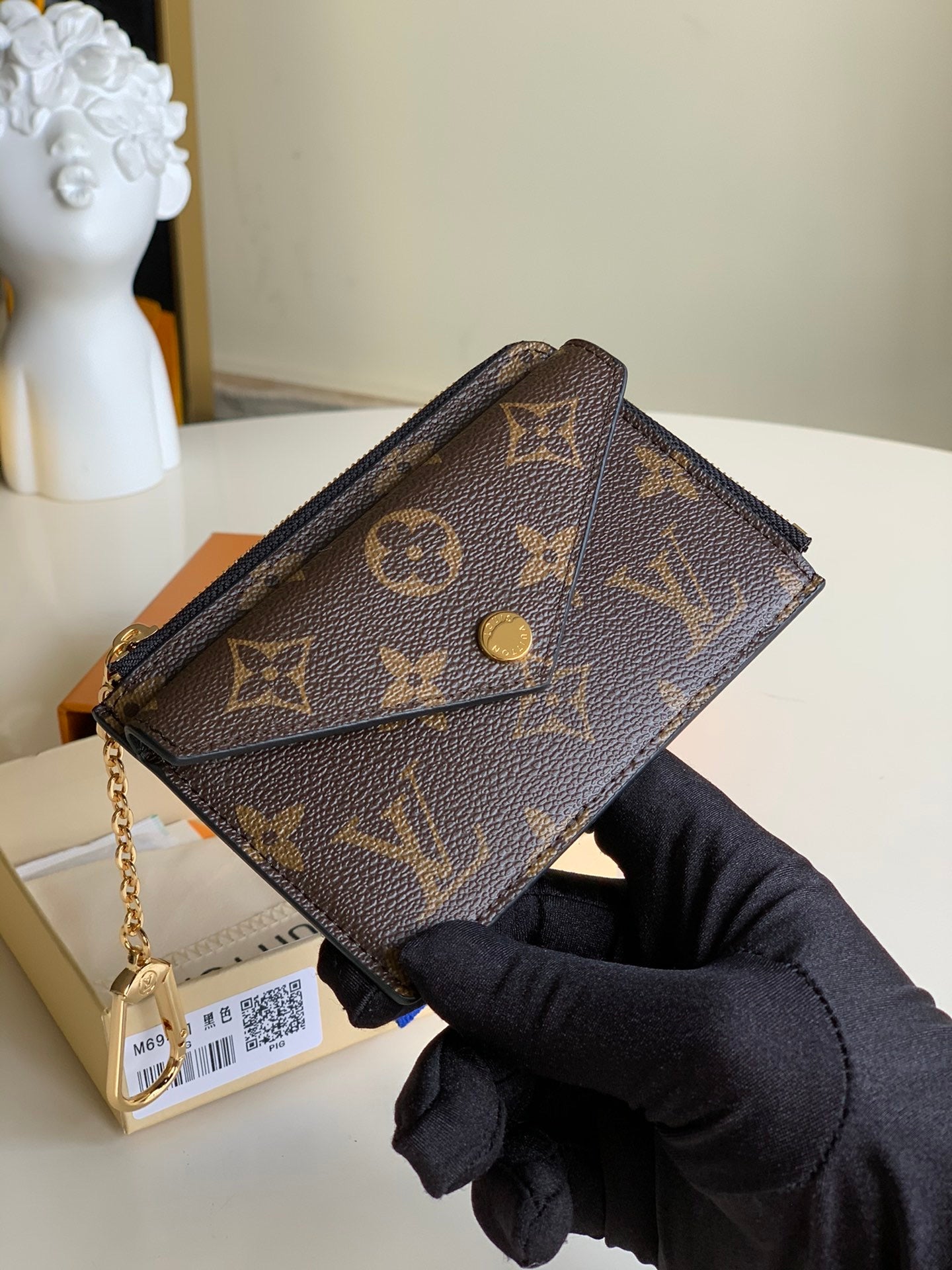 TOP Louis Vuitton LV LV Compact Key Wallet - Monogram