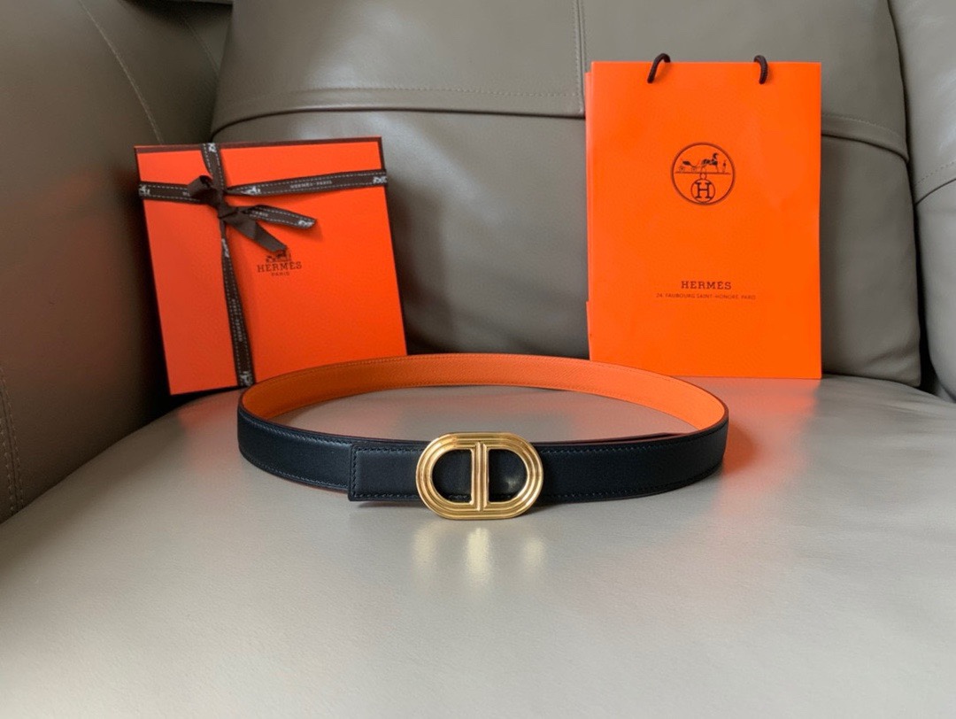 TOP HERMES Double Sided Waistband - 2.4CM