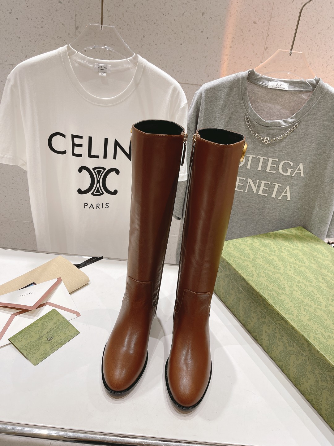 TOP GUCCI Boots Calfskin - 2 Color