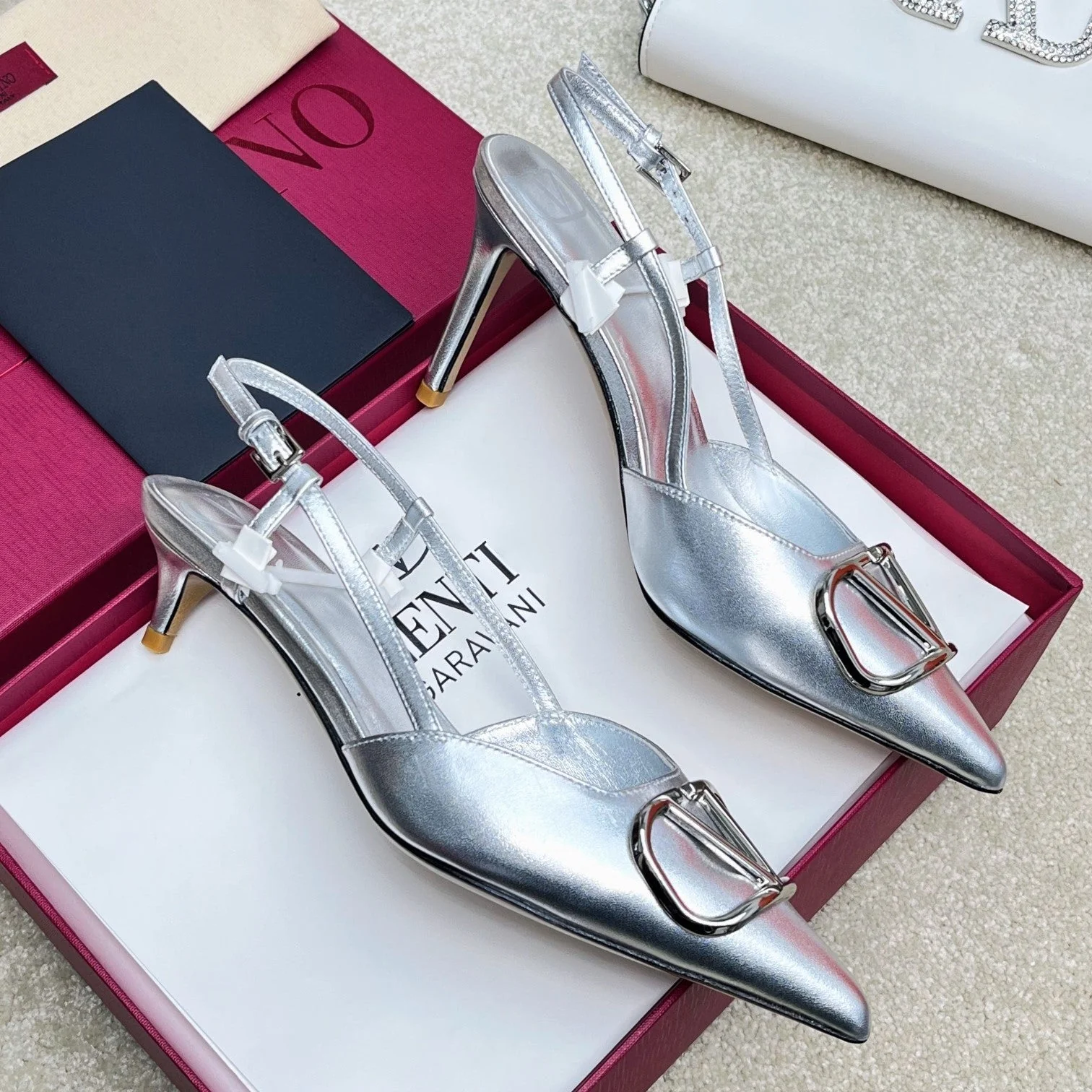 TOP VALENTINO High Heels-Sliver