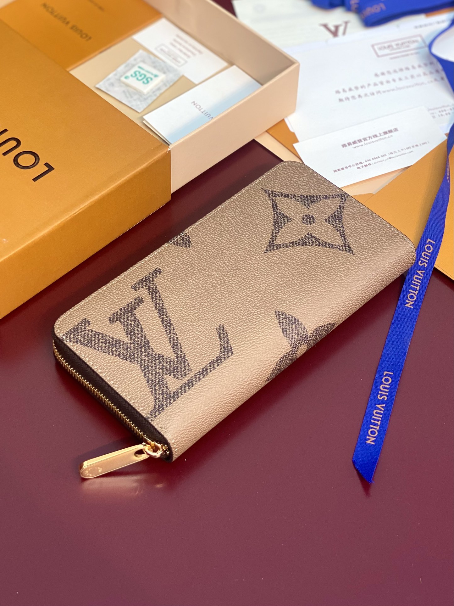 TOP Louis Vuitton LV Zippy Wallet Eclipse Canvas 19x10cm - Khaki