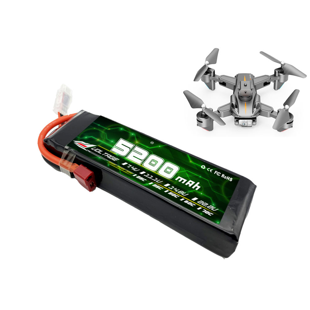 Lipower FPV drone battery 5200/6000/7000/8000mAh 14.8/22.2V 4/6S 75/100C - lipowbattery