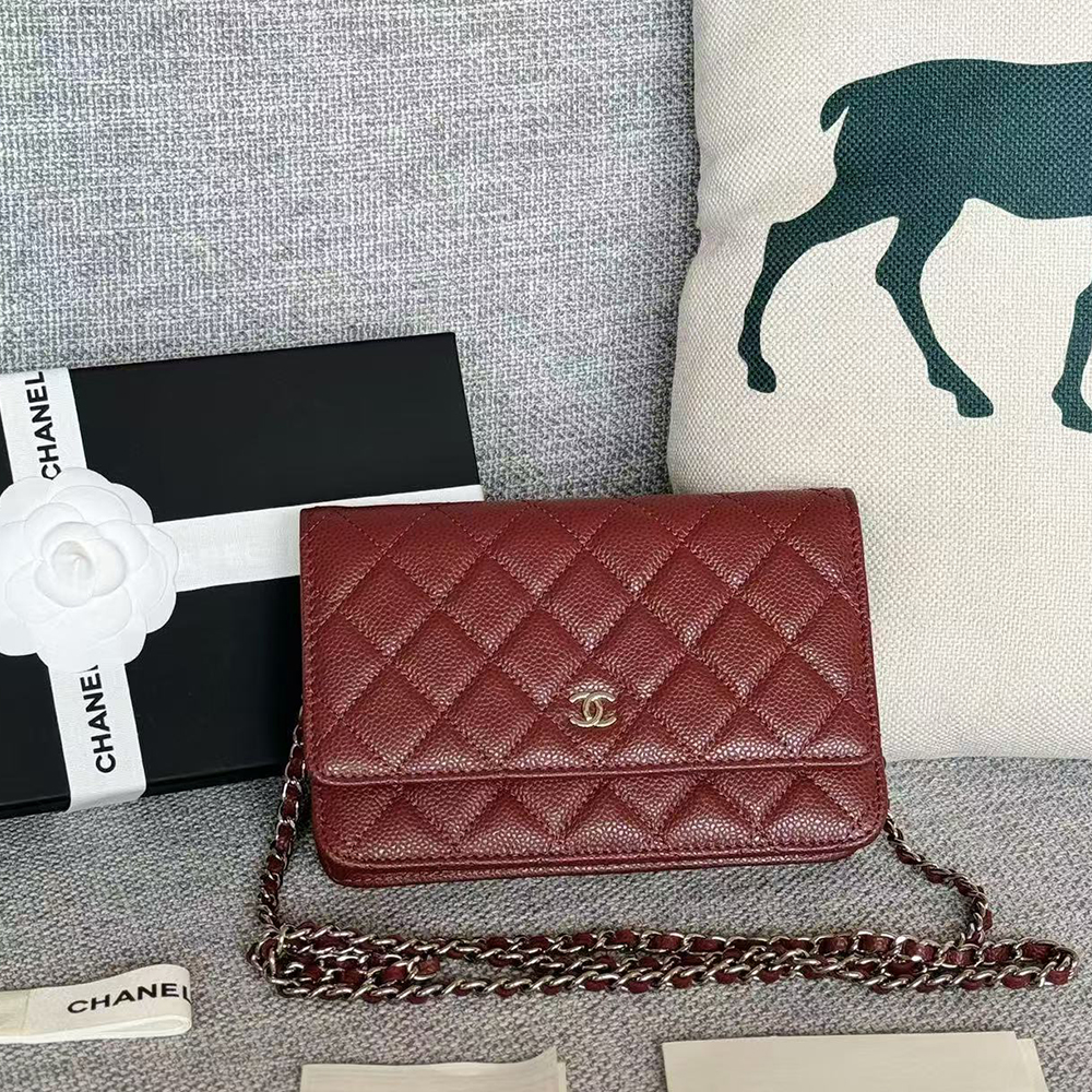 Chanel  WOC Quilted Caviar (Replica)