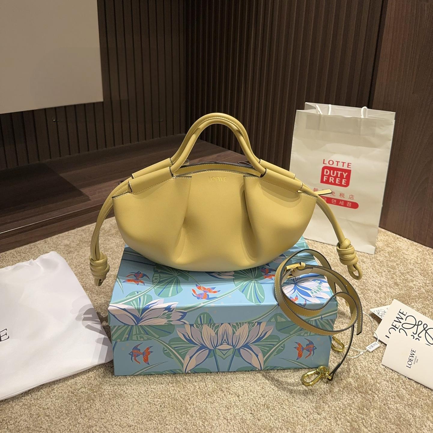 Loewe Shiny Nappa Calfskin Paseo Bag  (Replica)