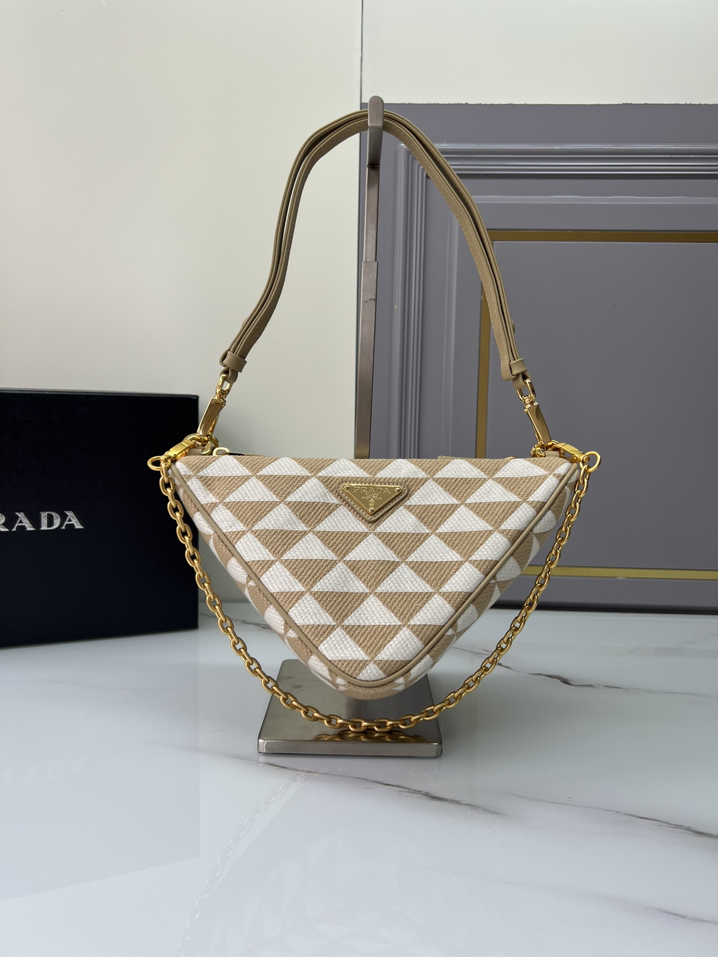 TOP PRADA New Gemini Pack Triangle Bag 23x25x5 cm - 4 Colors