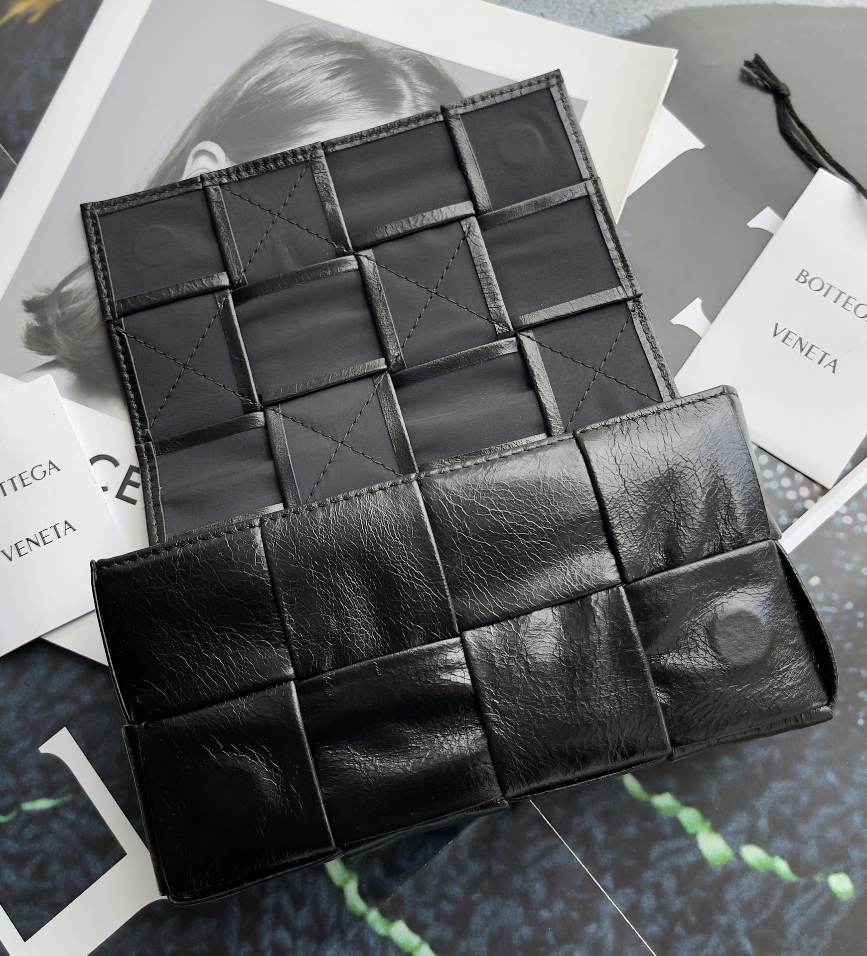 TOP Bottega Veneta BV Cassette Bags Mini - Black