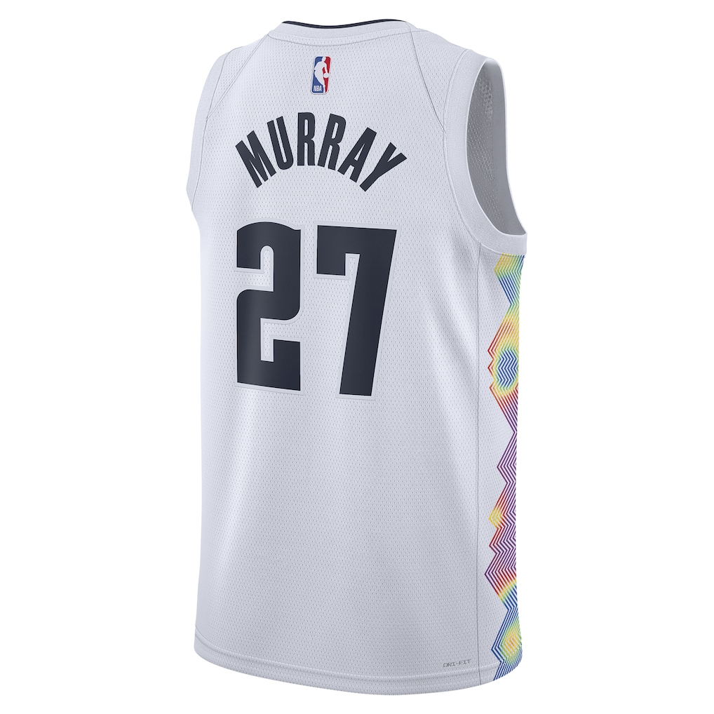 Unisex Denver Nuggets Jamal Murray White 2024/25 Swingman  Jersey - City Edition