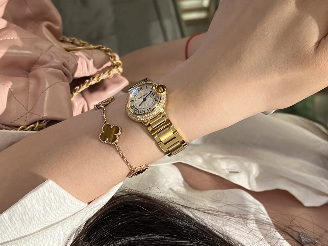TOP Cartier Ballon Bleu de Watch 28mm - Gold