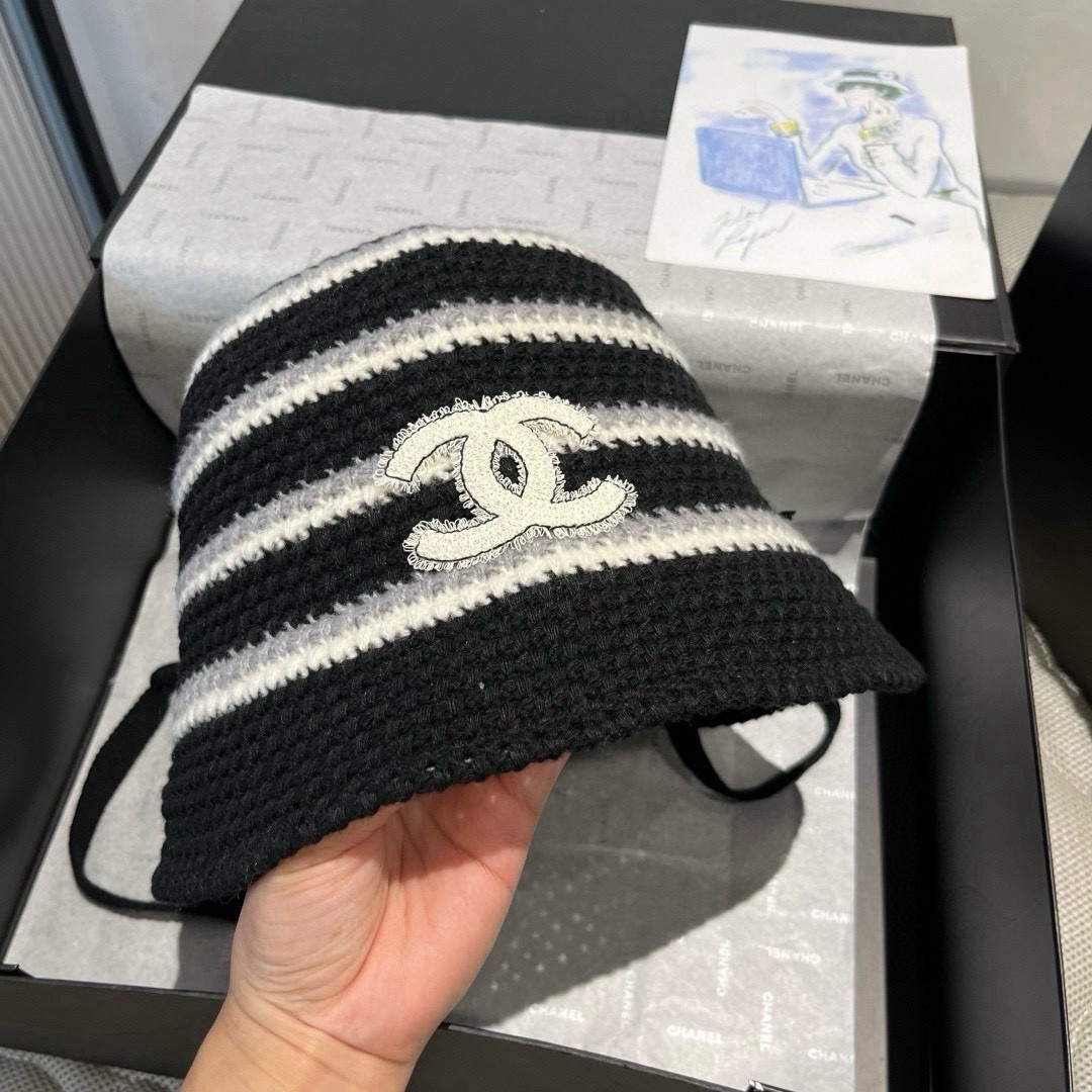 TOP CHANEL Knit Fisherman's Hat - 3 Colors