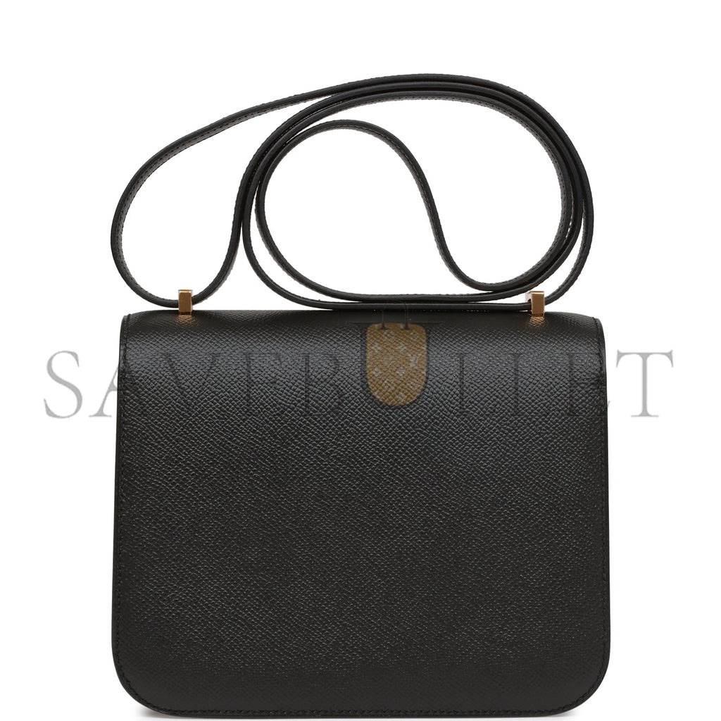 Hermes Constance 18 Black Epsom Gold Hardware