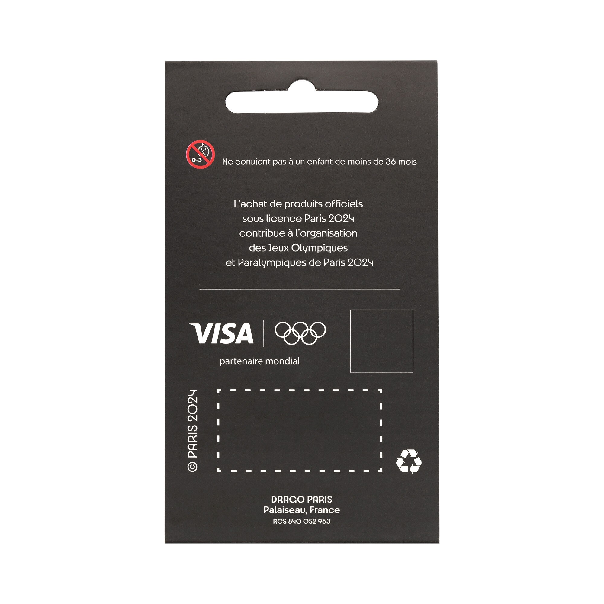 Paris 2024 Olympics Gold Pin Badge