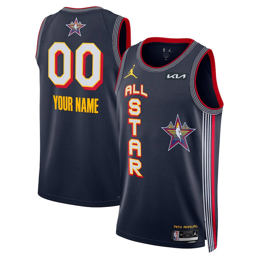 NBA 2025 All-Star Game Men's Custom Jersey - Navy Blue